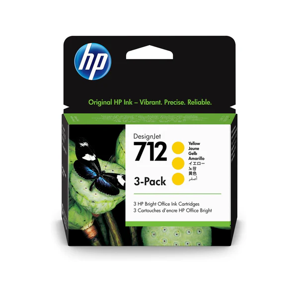 HP 712 29ml Original Yellow Designjet Ink Cartridge